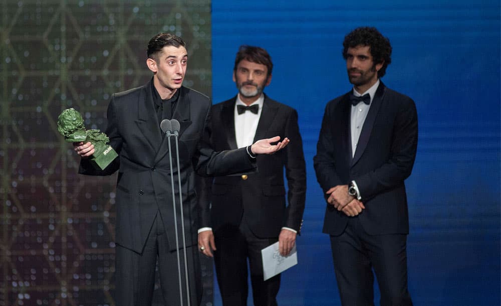 Enric Auquer, Goya al mejor actor revelación por QUIEN A HIERRO MATA