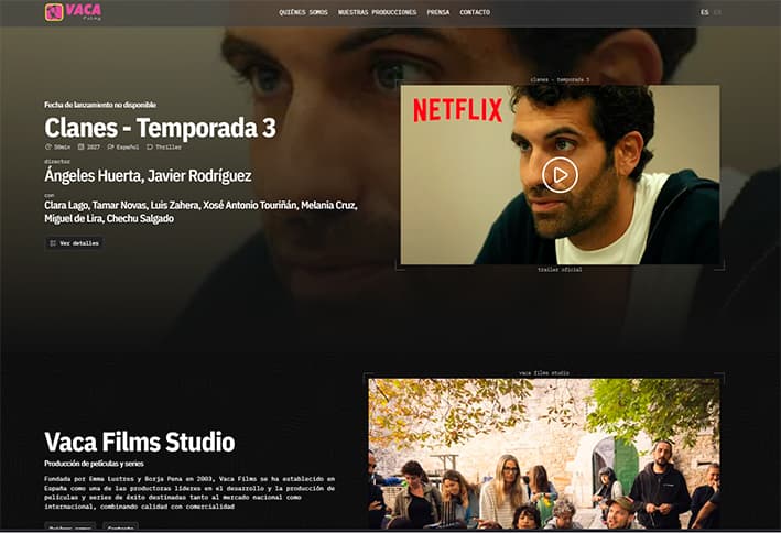 Vaca Films Launches New Website